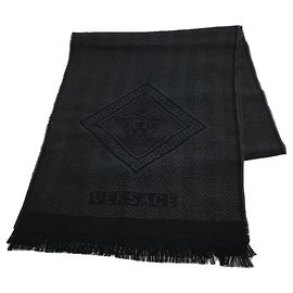 **Stola Gianni Versace in lana nera Nero