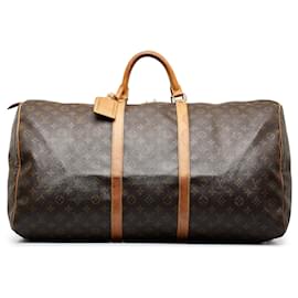 Louis Vuitton-Louis Vuitton Brown Monogram Keepall 60-Brown