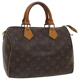 Louis Vuitton-Louis Vuitton Monogram Speedy 25 Hand Bag M41528 LV Auth ai644-Other
