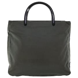 Prada-PRADA Hand Bag Nylon Gray Auth cl560-Grey