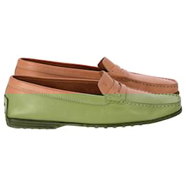Tod's-Tod's Slip On Loafers in Beige Leather -Beige