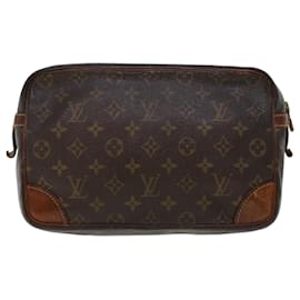 Louis Vuitton-Louis Vuitton Monogram Compiegne 28 Clutch Bag M51845 LV Auth 43951-Monogram