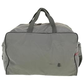 Prada-PRADA Boston Tasche aus Nylon 2Weg Gray Auth ar9545b-Grau