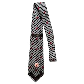 Louis Vuitton-Corbata clásica de sarga de seda-Multicolor