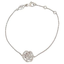 PULSERA VANESSA TUGENDHAFT LA ROSE IDYLLE EN ORO BLANCO 18CORREA K DIAMANTES Plata