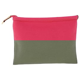 Louis Vuitton-LOUIS VUITTON Antigua Pochette Plat PM Pouch Pink Rose M40068 LV Auth 42984-Brown,Pink