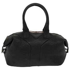 Saint Laurent-SAINT LAURENT Shoulder Bag Leather Black Auth bs5714-Black