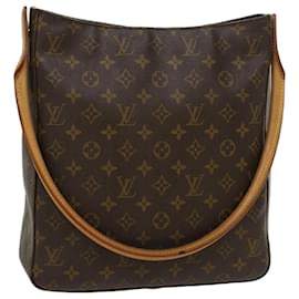 Louis Vuitton-LOUIS VUITTON Monogram Looping GM Shoulder Bag M51145 LV Auth 42978-Monogram