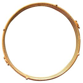 Bracelet Céline plaqué or 7cm Doré