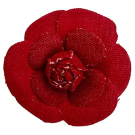 Chanel-Broches et broches-Rouge