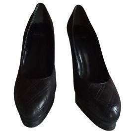 Stuart Weitzman gesteppte Lederpumps schwarz Schwarz