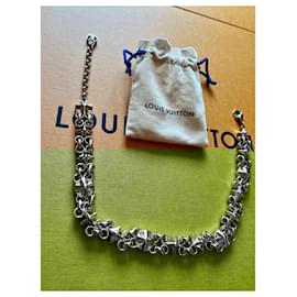Louis Vuitton-Collier My Flower Chain-Gris