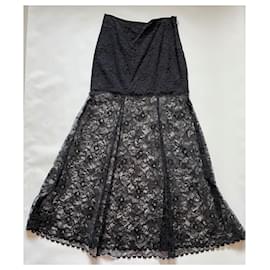 Dkny-Maxi skirt-Black