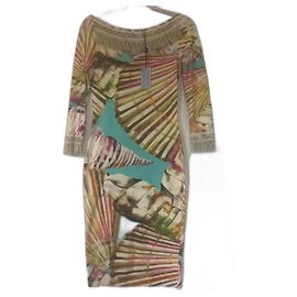 Robe d'été Blumarine en coton stretch Multicolore