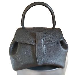 Autre Marque Sac à main Charly noir en cuir grand modèle Noir