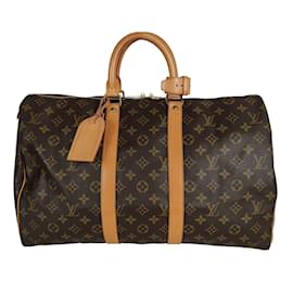 Louis Vuitton-Louis Vuitton Keepall Monogram 45 handbag-Brown