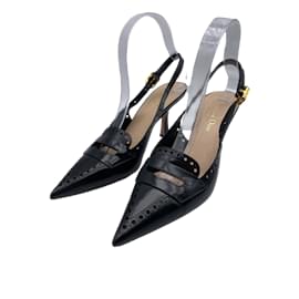 Dior-DIOR  Heels T.EU 37 Leather-Black