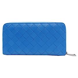 Bottega Veneta-Bottega Veneta Zip around wallet-Blue