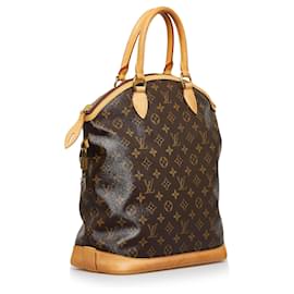 Louis Vuitton-Louis Vuitton Brown Monogram Lockit Vertical-Brown
