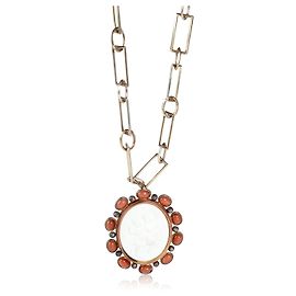 Pendente Bottega Veneta KPM Zircone in Argento 925 Argento Metallico