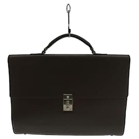 Gianni Versace-**Gianni Versace Brown Leather Briefcase-Brown