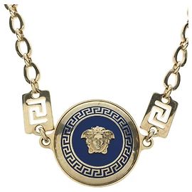 **Collana Medusa Blu Oro Gianni Versace Blu Gold hardware