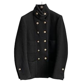 Chanel-Chaqueta / cabaña-Negro