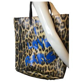 Bolsa colecionável com estampa de oncinha Roberto Cavalli Estampa de leopardo