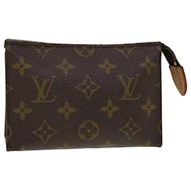 Louis Vuitton-Louis Vuitton Monogramm Poche Toilette 15 Beutel M.47546 LV Auth 44481-Monogramm