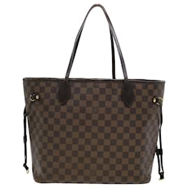 Louis Vuitton-LOUIS VUITTON Damier Ebene Neverfull MM Tote Bag N51105 LV Auth 44479-Other