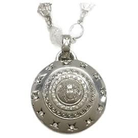 Gianni Versace-**Gianni Versace Silver Medusa Necklace-Silver hardware