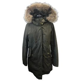 Woolrich Khaki Polyester Parka Khaki