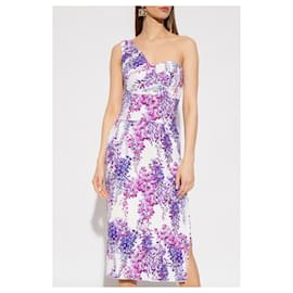 Dolce & Gabbana-Dolce & Gabbana Lilac Print Bustier Dress-Purple