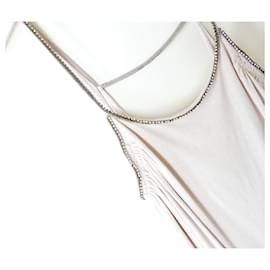 Chloé-Chloe SS19 Crystal Strap Silk Mini Dress-Beige