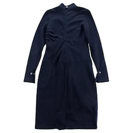 Chanel-***CHANEL Mid-Length Knit Dress-Navy blue