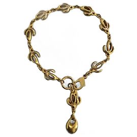 Pulseira Loewe folheada a ouro Dourado