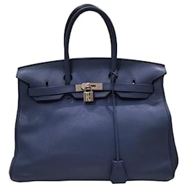 Hermès-Hermès Birkin 35-Blue