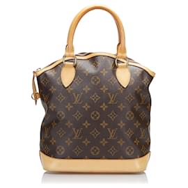 Louis Vuitton-Louis Vuitton Brown Monogram Lockit Vertical PM-Brown