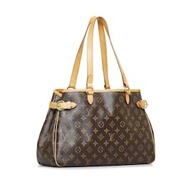 Louis Vuitton-Louis Vuitton Brown Monogram Batignolles Horizontal-Brown