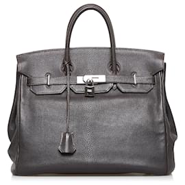 Hermès-Hermes Brown Courchevel HAC Birkin 32-Brown,Dark brown
