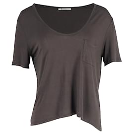 Alexander Wang-T By Alexander Wang Classic Pocket Tee in Olive Green Rayon-Green,Olive green