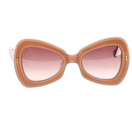 Zimmermann-Zimmermann Two-Toned Sunglasses in Tan Acetate-Brown,Beige