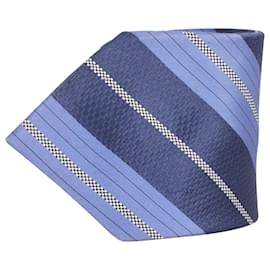 Nina Ricci-Gestreifte Krawatte von Nina Ricci aus blauer Seide-Andere