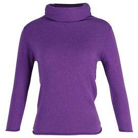 Joseph Rollkragenpullover aus lila Kaschmir Lila