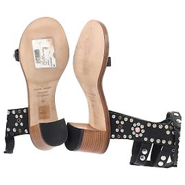 Sandali Isabel Marant Carol con borchie in pelle nera Altro