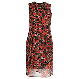 Burberry-Bedrucktes Burberry-Kleid aus mehrfarbiger Viskose-Mehrfarben