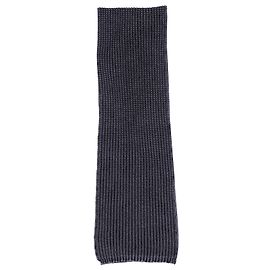 Moncler Knitted Scarf in Navy Blue Wool Blue Navy blue