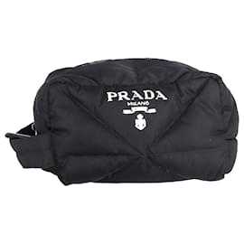 Prada-Prada Re-Nylon Travel Pouch in Black Nylon-Black