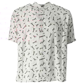 Fendi-Fendi Printed Shirt in White Viscose-Other