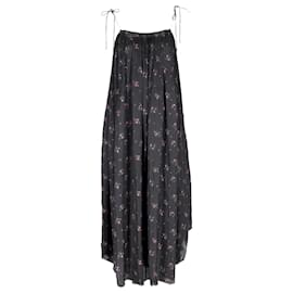 Ulla Johnson-Ulla Johnson Floral Print Maxi Dress in Black Polyester-Other